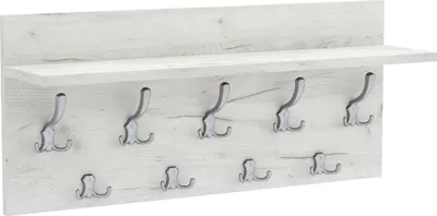 Image de AKKE Blanc Craft Portemanteau horizontal VERTI - crochet ALU lxH : 90x40 cm