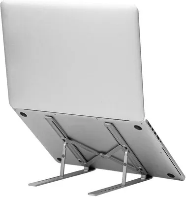 Image de Support pliable pour ordinateur portable avec coins réglables, pour les ordinateurs portables jusqu'à 15 pouces