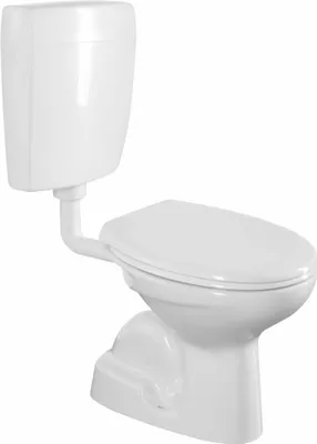 Produktbild von Creavit Kombi-WC, Betätigungsplatte 4,5/6l, Abgang senkrecht, weiß