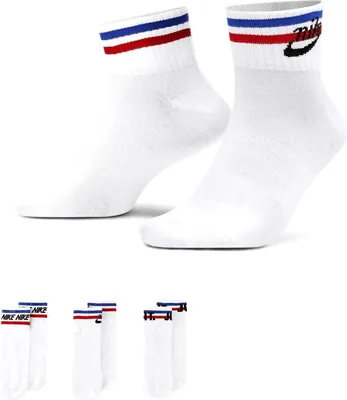 Produktbild von Nike NIKE EVERYDAY ESSENTIAL ANKLE WHITE/BLACK/GAME ROYAL/UNIVERS WHITE/BLACK/GAME ROYAL/UNIVERS S