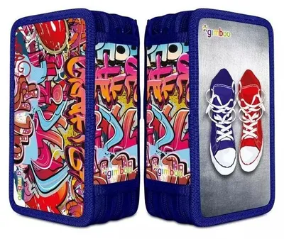 Immagine prodotto di Astuccio scolastico con motivi graffiti - Gimboo