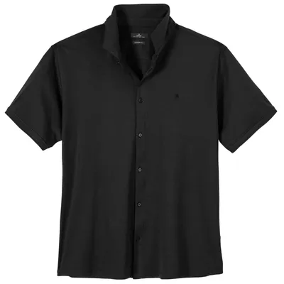 Produktbild von Ragman Softknit Poloshirt XXL durchgeknöpft schwarz