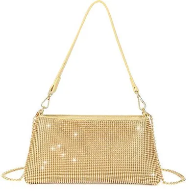 Immagine prodotto di Elegante borsa da sposa con diamanti in oro