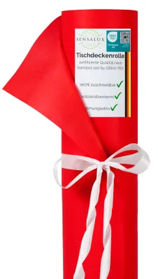 Produktbild von Sensalux Tischdeckenrollen 1,18m x 25m Rot