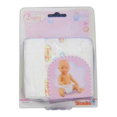 Image de Simba New Born Baby 5 Couches, couches de rechange, accessoires pour poupées, jouets, pour poupées 38 à 43 cm, 5 pièces, 105561906