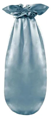 Immagine prodotto di Copricapo in seta, protezione per i capelli, regolabile, azzurro chiaro