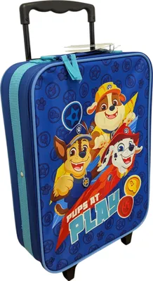 Produktbild von Paw Patrol Trolley Koffer 12 L Jungen Handgepäck Kinder Kinderkoffer Reisekoffer Spielzeug Kindertrolley Innenmaße: 40 x 30 x 10 cm