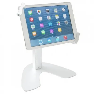 Produktbild von System-S Universal Abschließbarer Aluminium Präsentations Messe Ständer Stand Mount Tisch Halterung 360° Grad rotierbar für Tablet PC´s von 7- 10 Zoll