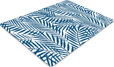 Produktbild von Stuhlunterlage Bürostuhlunterlage 120 cm x 90 cm Bodenmatte Bürostuhlunterlage - Geometrische Blätter