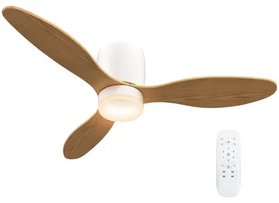 Obrázok produktu pre Stropný ventilátor HOMCOM s osvetlením a diaľkovým ovládaním, priemer 115 cm