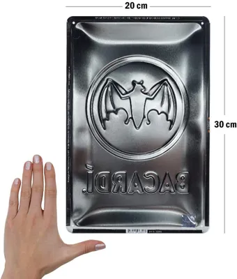 Produktbild von Nostalgic-Art - Blechschild 20 x 30cm - Bacardi - Bacardi Logo Black