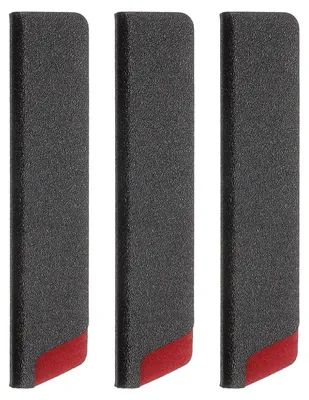 Messerschutzhüllen 3er-Set, 120 x 25 x 5 mm, ABS, schwarz