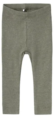 Image de NAME IT - Legging pour bébé unie, modèle Nbnkab, couleur olive délavée/détails mélangés, taille 62