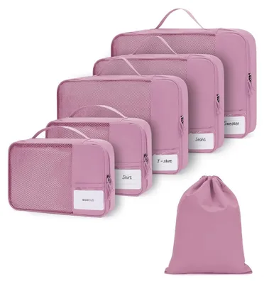 Produktbild von Leichte Packwürfel Set von 6 für Reisen und Kleidung
