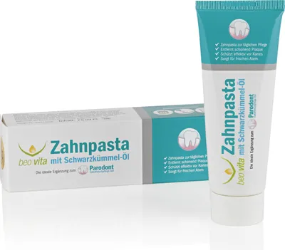 Produktbild von Beovita Zahnpasta -  Entfernt schonend Plaque & Schützt effektiv vor Karies