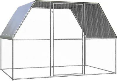 Obrázok produktu pre The Living Store Vonkajšia klietka pre kurčatá 3x2x2 m Pozinkovaná oceľ