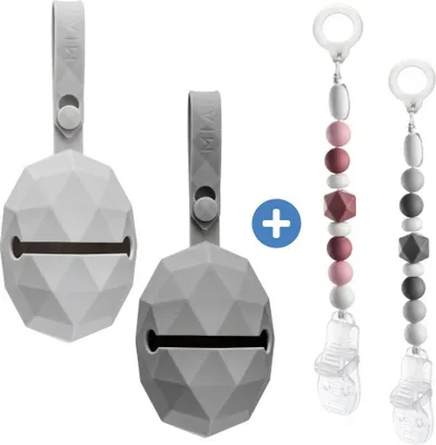 Produktbild von MiaMia 4-tlg. Schnuller-Zubehör-Set