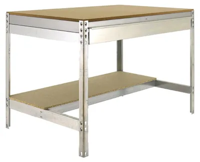Produktbild von PROREGAL Werkbank BUFFALO mit Schubfach | HxBxT 84x90x61cm | Traglast 400kg | Verzinkt