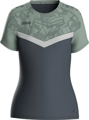 Produktbild von Jako Iconic T-Shirt Damen - Soft Grey / Mintgrün / Anthra Light  | Größe: 42