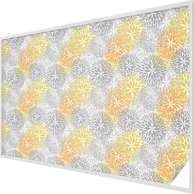 Obrázok produktu pre Vitrážová fólia na okno - 146x200 cm - vitrážový vzor - nepriehľadná dekoratívna fólia na ochranu súkromia - samolepiaca, UV ochrana - farebné kvety