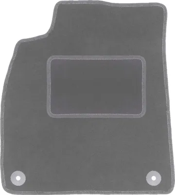 Produktbild von Fahrerfußmatte Velours graphit passend für Audi A6 C7 (2011-2017, Limousine, Kombi, Avant) – mit Befestigungen – passgenau