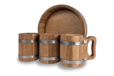 Obrázek produktu pro Sada 3 pivních korbelů 0,5 l s podnosem