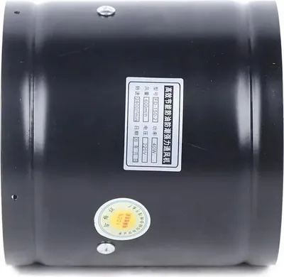 Image de Ventilateur d'extraction, débit d'air élevé, conception durable, noir