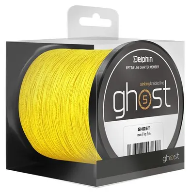 Produktbild von DELPHIN GHOST 4+1, 600m, 0,18mm, 9.1kg / 20,06lbs, gelb, Geflochtene Angelschnur, 101001084