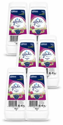 Imagen del producto de 6 unidades de ambientador en gel Glade Relaxing Zen, 150 g cada uno. Paquete económico