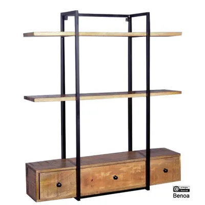 Produktbild von Benoa Sublimity Wandregal mit 3 Schubladen und Haken