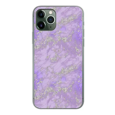 Produktbild von MuchoWow® Handyhülle Schutzhülle Hülle für iPhone 11 Pro Marmor - Lila - Muster Silikon Softcase Handy Hülle - Handy
