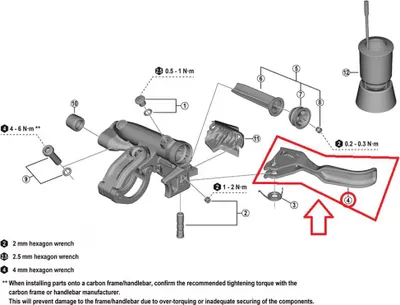 Produktbild von SHIMANO Bremshebel für BL-M8200 - Ersatzhebel für hydraulische Scheibenbremse...