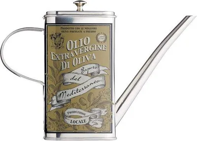 Produktbild von Famanu Ölkanne mit dekorativem Druck - Edelstahl - 500 ml