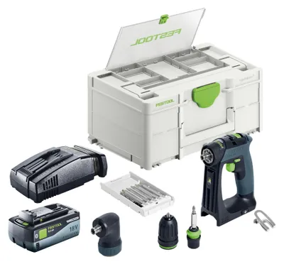 Immagine prodotto di Trapano avvitatore a batteria Festool CXS 18-Basic Basic 18 V 40 Nm brushless + 1x batteria ricaricabile 8,0 Ah + caricatore rapido + systainer