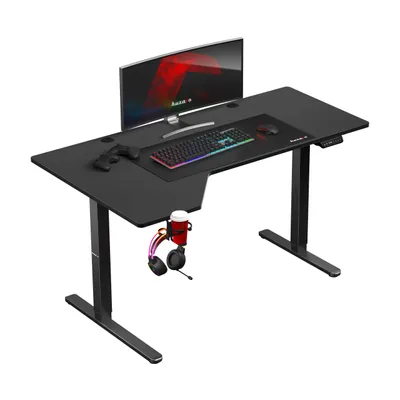 Immagine prodotto di Huzaro Hero 9.1 | Tavolo Scrivania elettrica ad angolo a L Scrivania per computer Scrivania per ufficio Scrivania in piedi 145 x 85 cm Regolabile in altezza | Nero