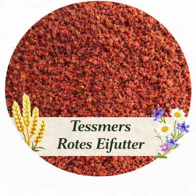 Produktbild von Tessmers Premium Eifutter rot 900g Aufzuchtfutter Canthaxanthin Kanarien Exoten