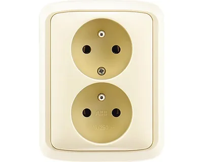 Obrázek produktu pro Dvojzásuvka ABB 5512A-2349 C Tango slonová kost