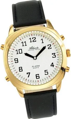 Produktbild von Atlanta  Sprechende Armbanduhr Quartz, mit Weckfunktion, Repetition, optionales Stundensignal; 8908-9