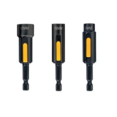 Zdjęcie produktu dla DeWALT DT7460-QZ, Zestaw kluczy nasadowych, 3 szt., Czarny, 8,10,13 mm
