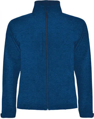 Produktbild von Roly SS6435 | Herren Rudolph Softshell Jacket, Wasser- und Windabweisend - Farbe: Heather Navy Blue 247 - Größe: L