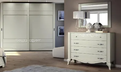 Produktbild von Kommode Spiegel Schrank Kommoden Regal Konsole Möbel Holzschrank Italy Set 2tlg.