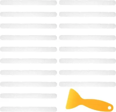 Immagine prodotto di Strisce antiscivolo per scale, 20 cm; cuscinetti antiscivolo per doccia; cuscinetti abrasivi di alta qualità per bagno e scale.