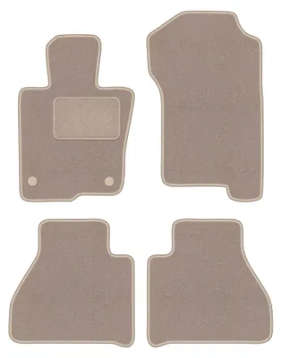 Immagine prodotto di Tappetini in moquette per Mercedes X-Classe W470 2017- (pick-up) – set 4 pezzi, beige, su misura – Wielganizator LUX