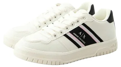 Produktbild von Armani Exchange - Logo Sneaker für Damen NA171 (38 EU) (Weiß/Schwarz)