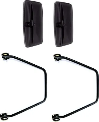 Produktbild von 2x Rückspiegel 410x205mm Außenspiegel Traktor LKW ř15-30mm mit Spiegelhalter SET