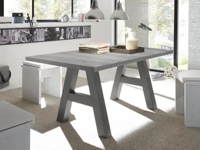 Produktbild von Konferenztisch Ausziehtisch Besprechungstisch 160 - 210 cm Mr.A Graphit Beton