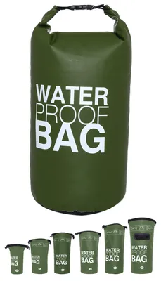 Immagine prodotto di Borsa impermeabile da esterno DonDon con tracolla - verde oliva, 20 litri