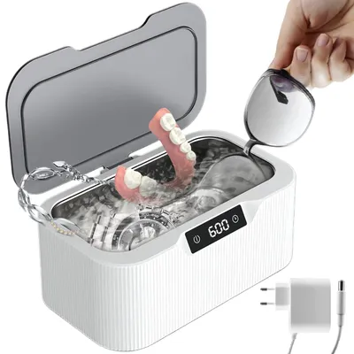 Ultraschallreiniger 500 ml, 45 kHz, 4 Zeitstufen, für Brillen & Schmuck