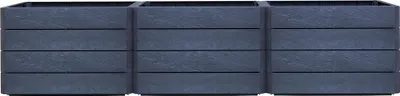 Produktbild von Garantia Ergo Vario 2 Hochbeet Farbe stone, Größe 190x190 cm, Hähe 75 cm