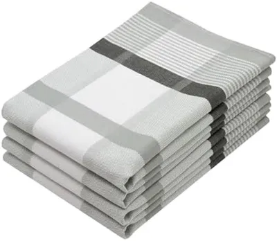 Produktbild von PromoHome® Set von 4 Baumwoll-Geschirrtüchern Küchentücher 50x70 cm - Hochwertige saugfähige Küchentücher zum Abtrocknen und Reinigen